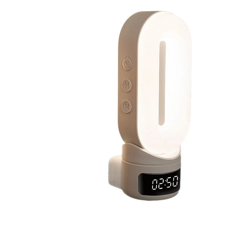 

Remote control bedroom room sleep light, eye protection plug-in charging bedside lamp