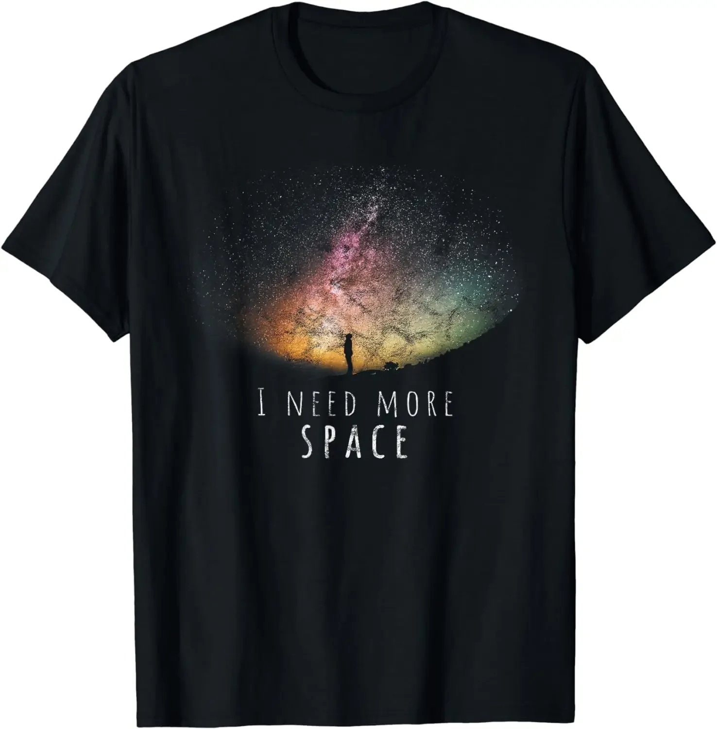 I Need Space Night Sky Funny Astronomy Science Galaxy Stars T-Shirt  Streetwear  Graphic T Shirts  Men Clothing Tops  Camisetas