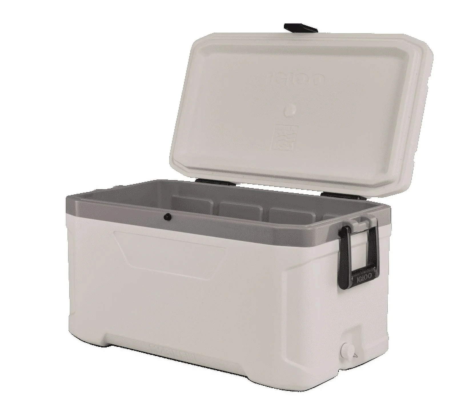 70 QT Latitude Marine Ultra Cooler, White and Moonscape Gray