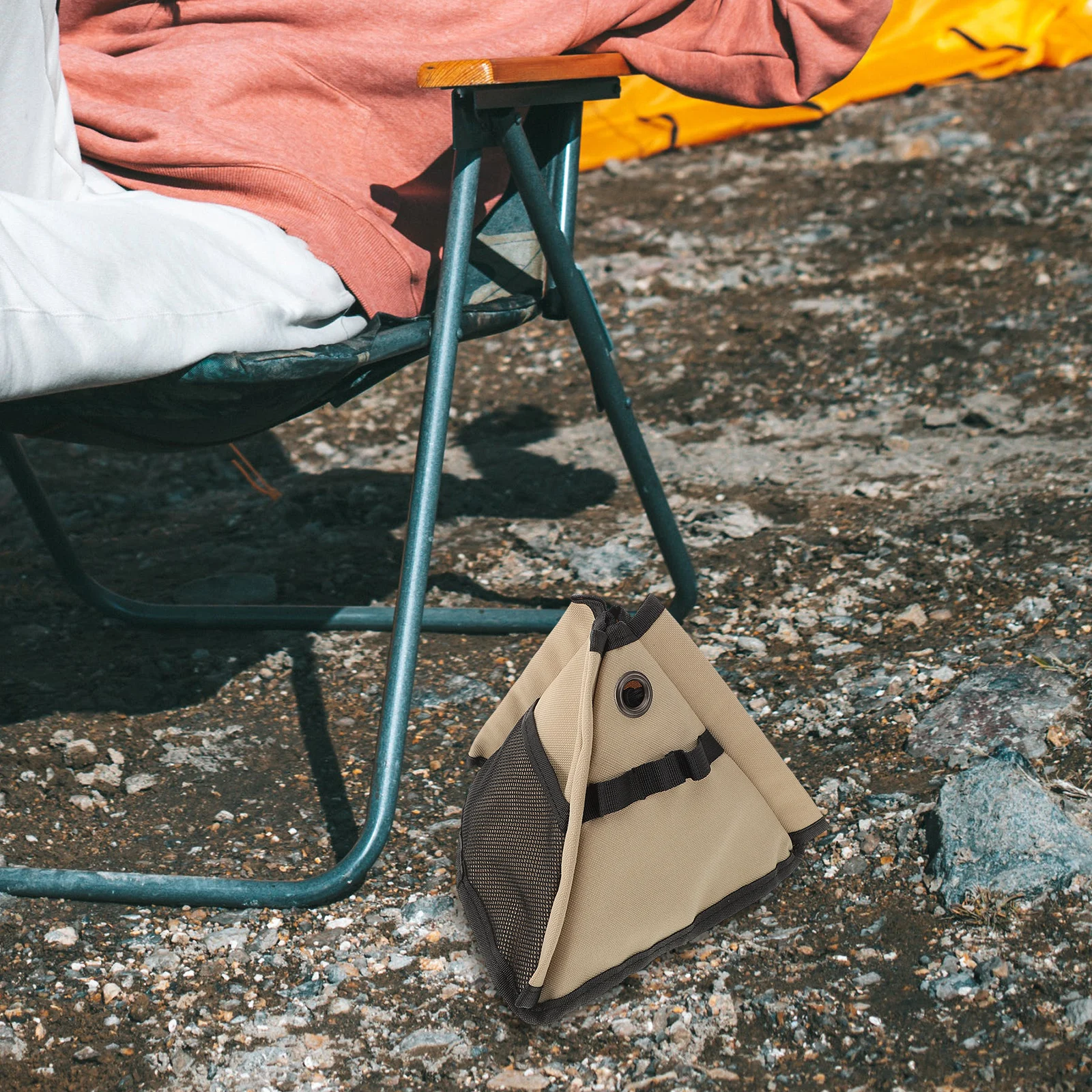 

Camping Tissue Bag Fan Holder Foldable Storage for Hand Folding Pouch Carry Carrier