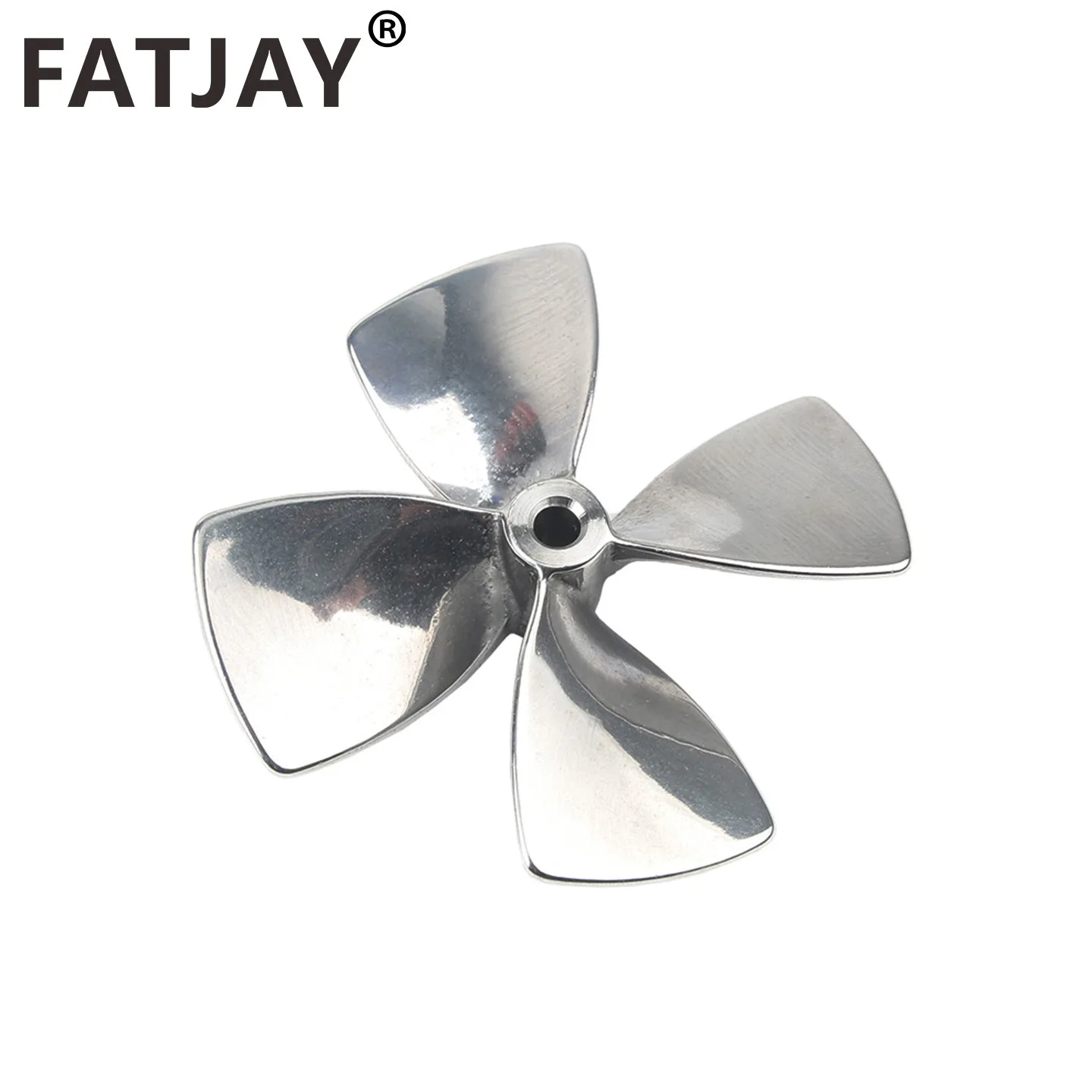 4-лопастной пропеллер FATJAY из нержавеющей стали 316, устойчивый к морской воде, отверстие 5 мм/6 мм, внешний диаметр 80 мм, шаг 1,2 4-лопастной пропеллер FATJAY из нержавеющей стали 316, устойчивый к морской воде, отверстие 5 мм/6 мм, внешний диаметр 80 мм, шаг 1,2