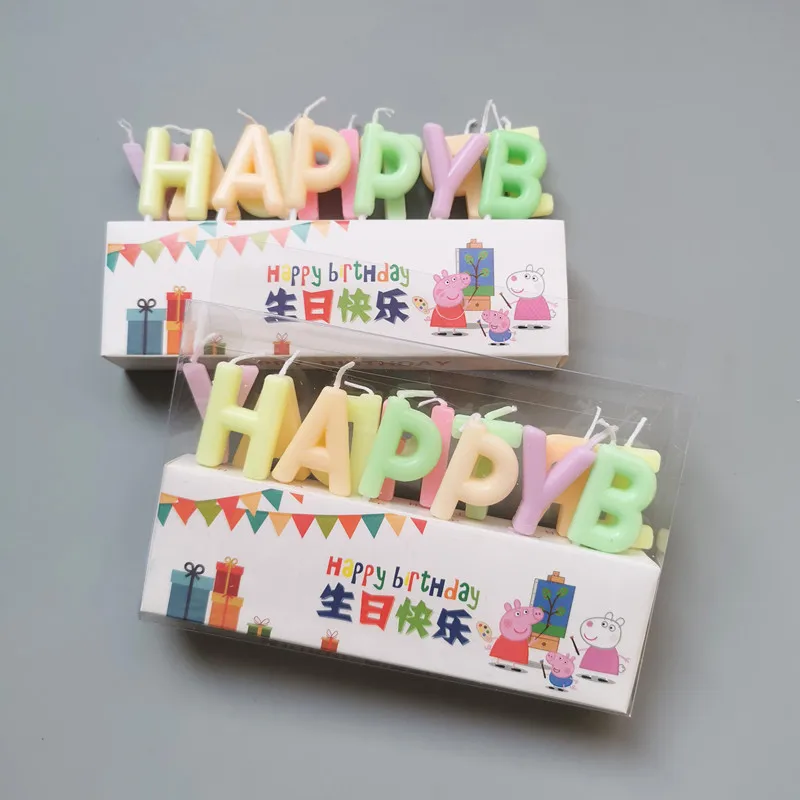 Creative Birthday Candles with Colored Letters Party  Happy birthday candles Cake Decorating Kids Festival Celebration Candle