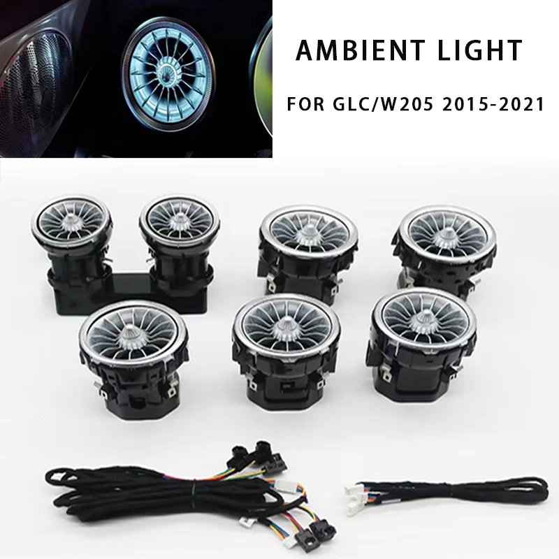 

For Mercedes Benz C-Class/GLC W205 2015-2021 LED Ambient Lights Interior Instrument Decorative Lamp Refit Car Accessories