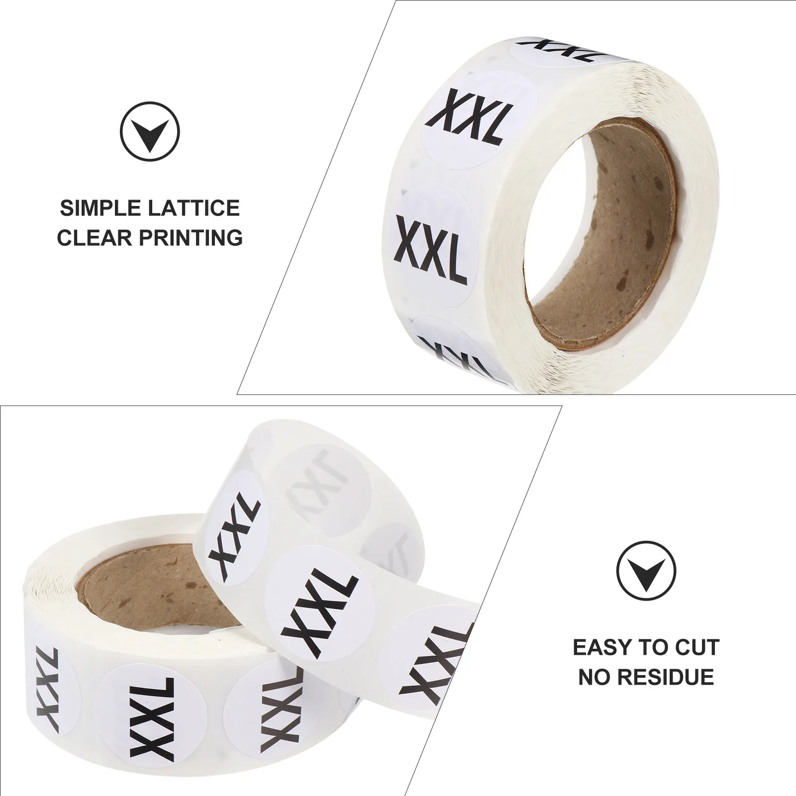 3500pcs Round Clothing Labels with Numbers – Adhesive Fabric Stickers for Garment Tagging and Organization