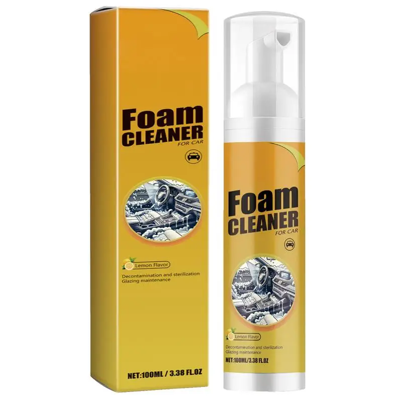 

Foam Cleaner Leather Clean Remover Spray Car Wash Auto Interior Household Cleaners Stain Removal For Rubber Metal Fabric