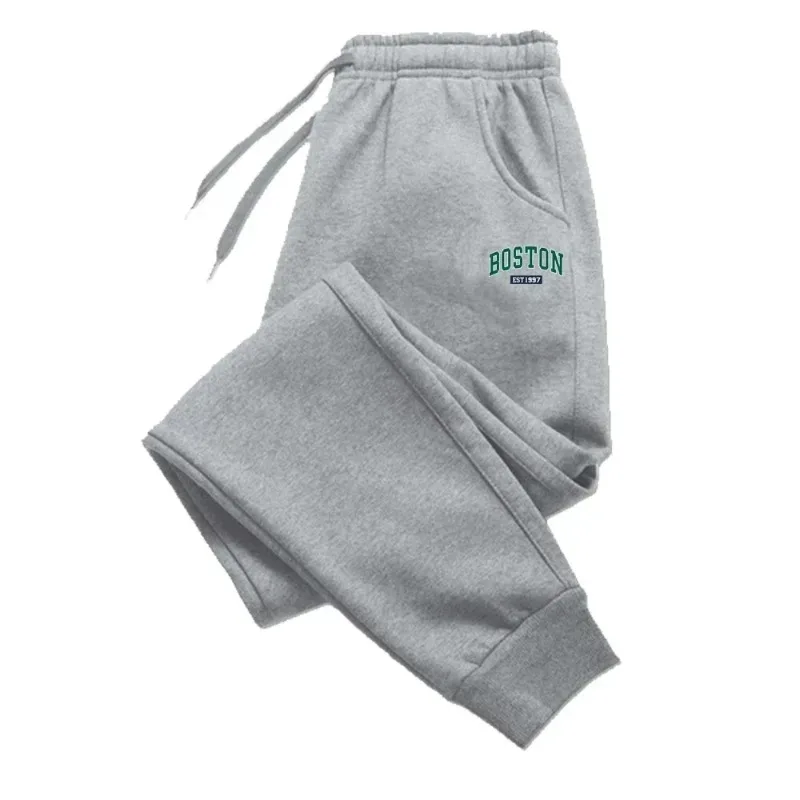 Men's sports pants with simple letter print suitable for adults casual everyday style running pants autumnandwinter street style