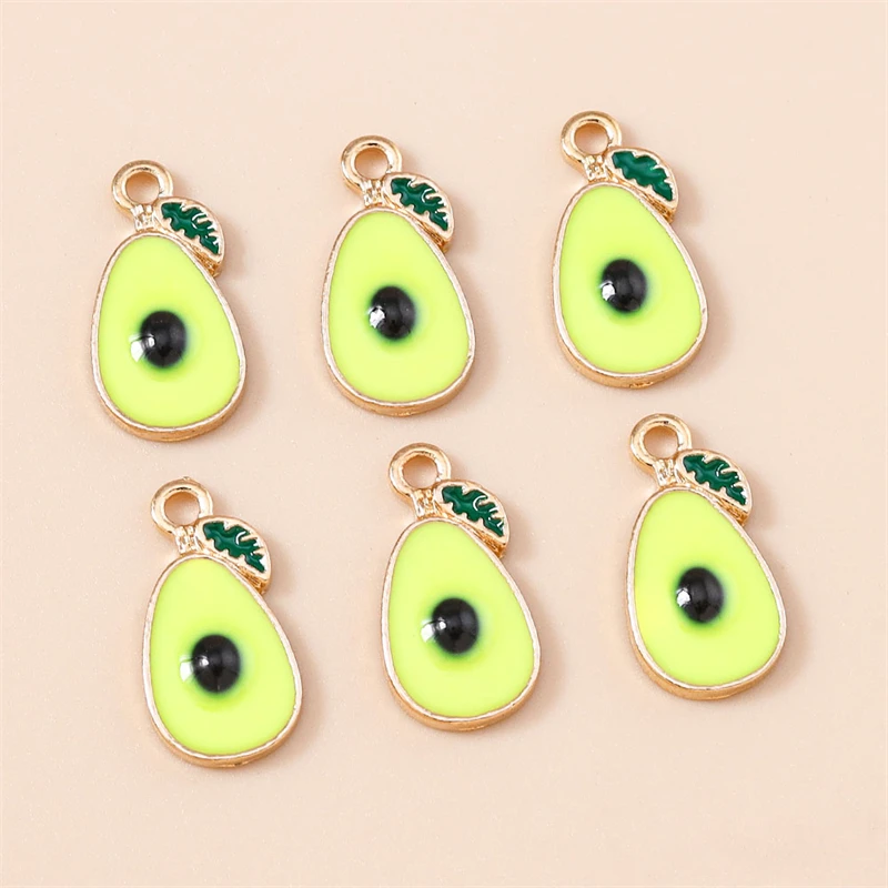 20 Stück Niedliche Gemischte Frucht-Anhänger Emaille Erdbeer-Trauben-Kirsch-Charms für Schmuckherstellung Halsketten Ohrringe DIY Basteln Geschenk – Detail 12