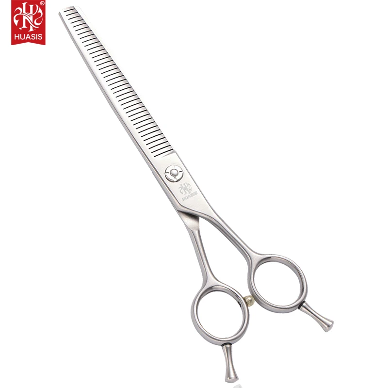 HUASIS HU8 Professional 7inch 38T Blending Scissors for Pet Groomer Japan 440C Without Groove on Teeth Free Ship