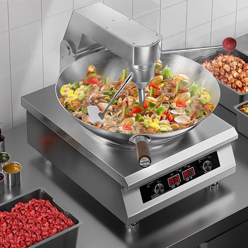 Automatic Cooking Machine Desktop Stainless‑Steel Stir‑Fry Robot Canteen‑Restaurant Intelligent Stirring Wok Cooking Equipment