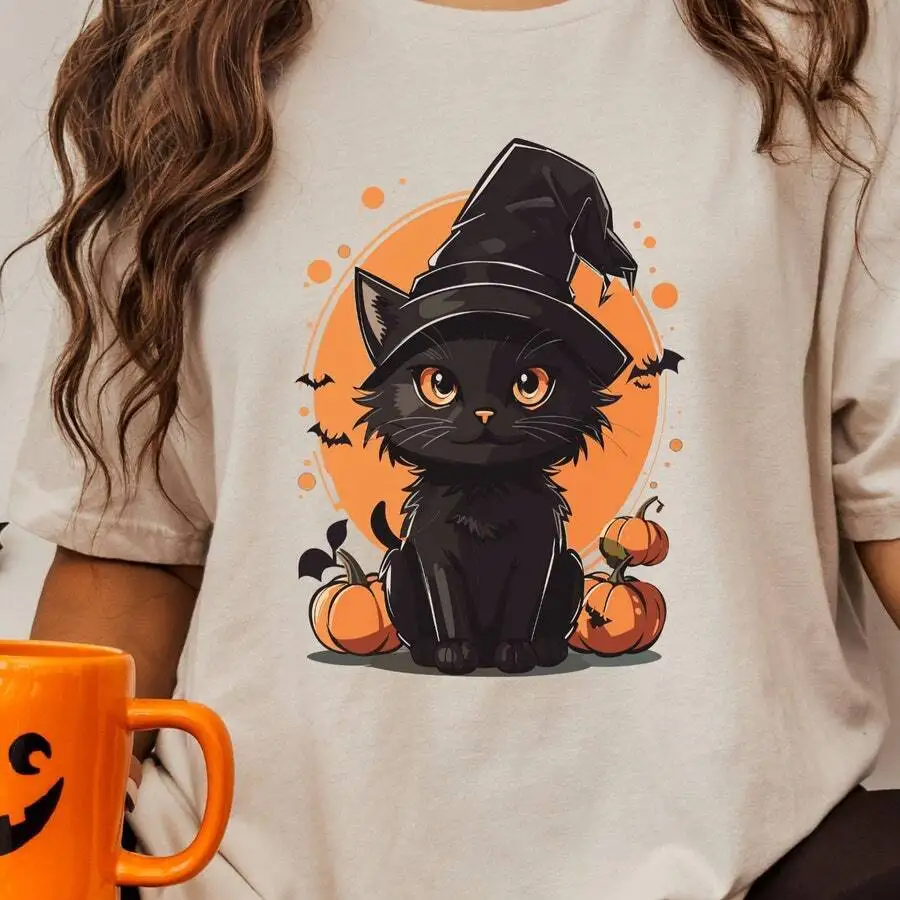 Halloween cat shirt, Cat Ghost Shirt, Halloween , Halloween Cat t...