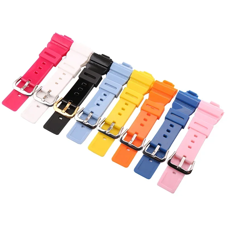 Watch Band and Case Set Resin Watch Belt for Casio Baby-G BA 110/111/112/120 Modification Ladies Watch Band Accessories