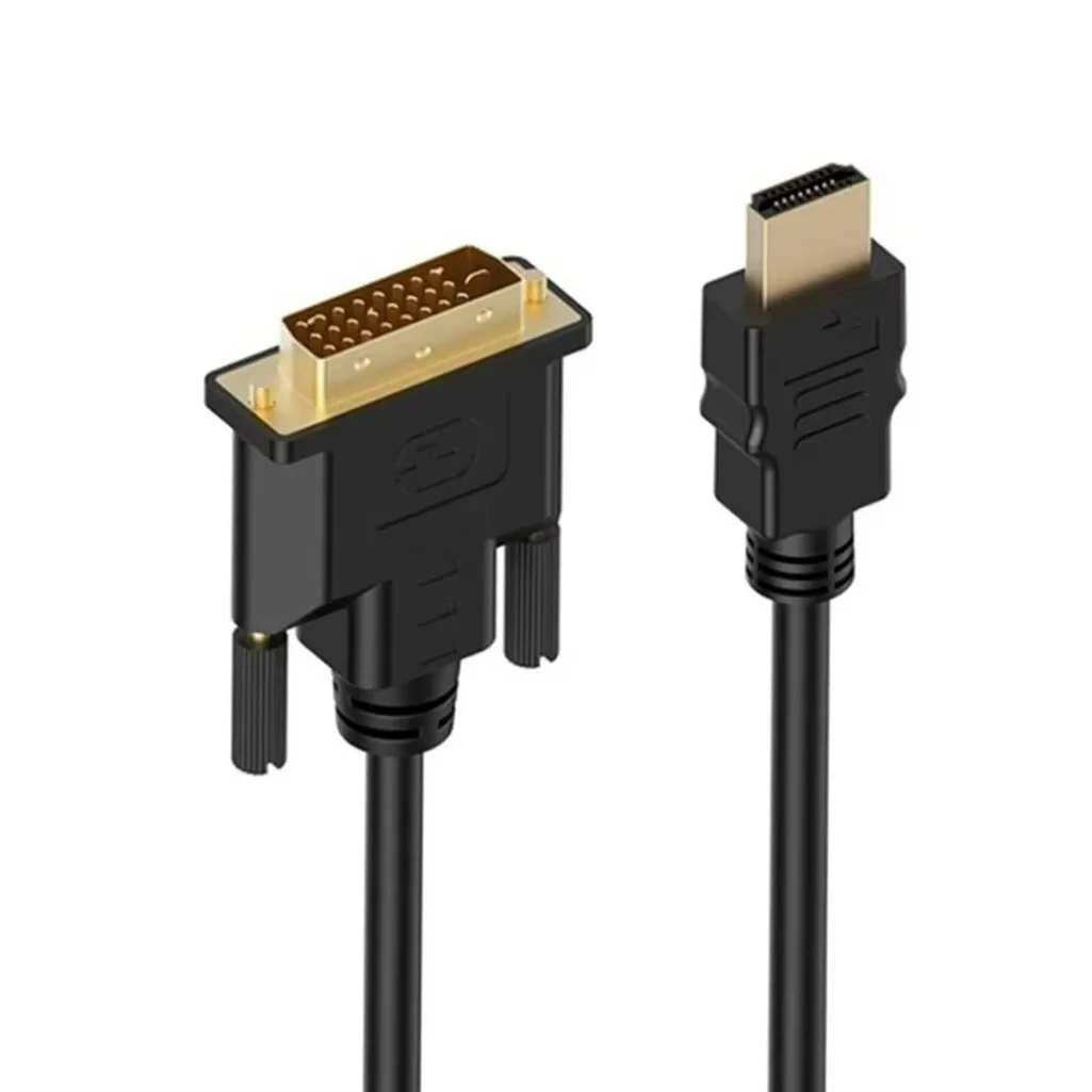 HDMI-compatible To DVI Cable Male 24+1 DVI-D Male Adapter Gold Plated 1080P for HDTV DVD Projector PlayStation 4 PS4/3 TV BOX
