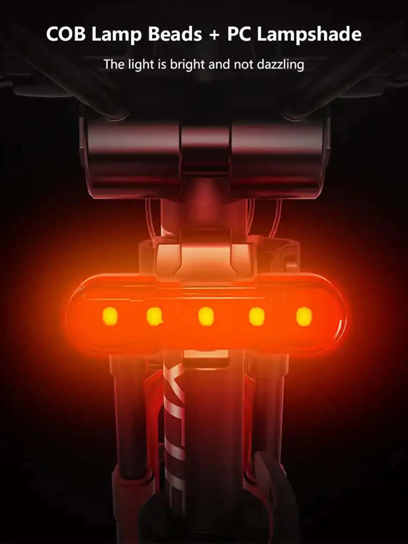 Waterproof LED Bike Light USB Rechargeable Bicycle Tail Safety Warning Light Bicycle Light Bicycle Accessories