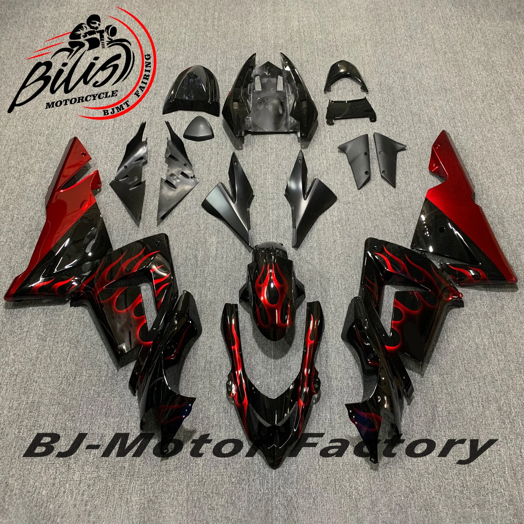لكاواساكي نينجا ZX10R ZX 10R ZX-10R 2004 2005 دراجة نارية الهدايا المجمعة ABS البلاستيك حقن الجسم أطقم اكسسوارات