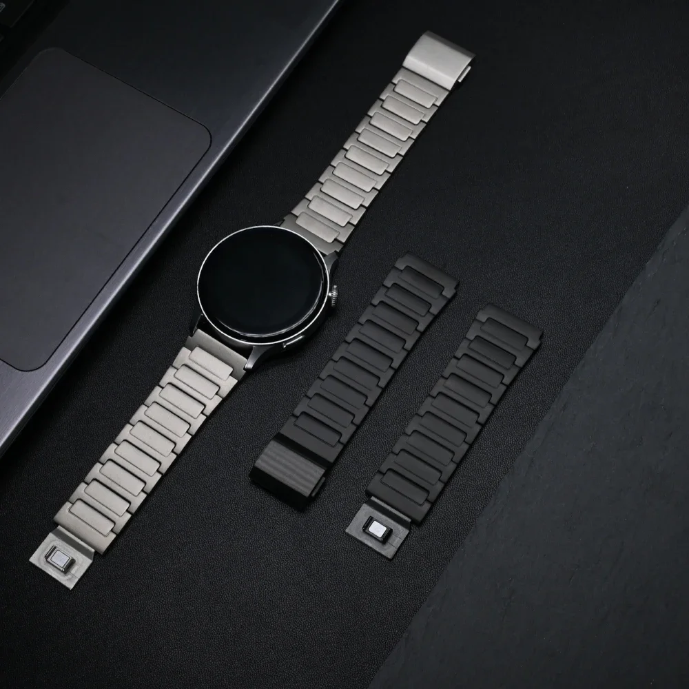 22mm Titanium Magnetic Band for Huawei GT5/4 5Pro 46mm Watch 4/4Pro Smart Watch Men Strap for Amazfit T-REX 3 Luxury Band Correa