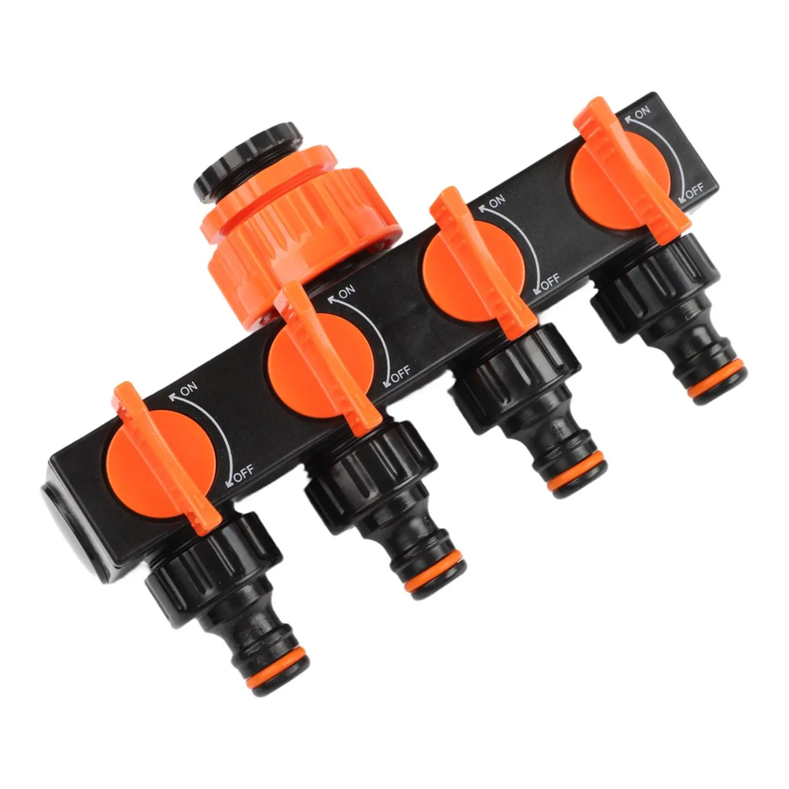 Faucet Connector Garden Hose Splitter For Patio Watering Integrated Ball Valves Large Threaded Fittings For Outdoor Faucets