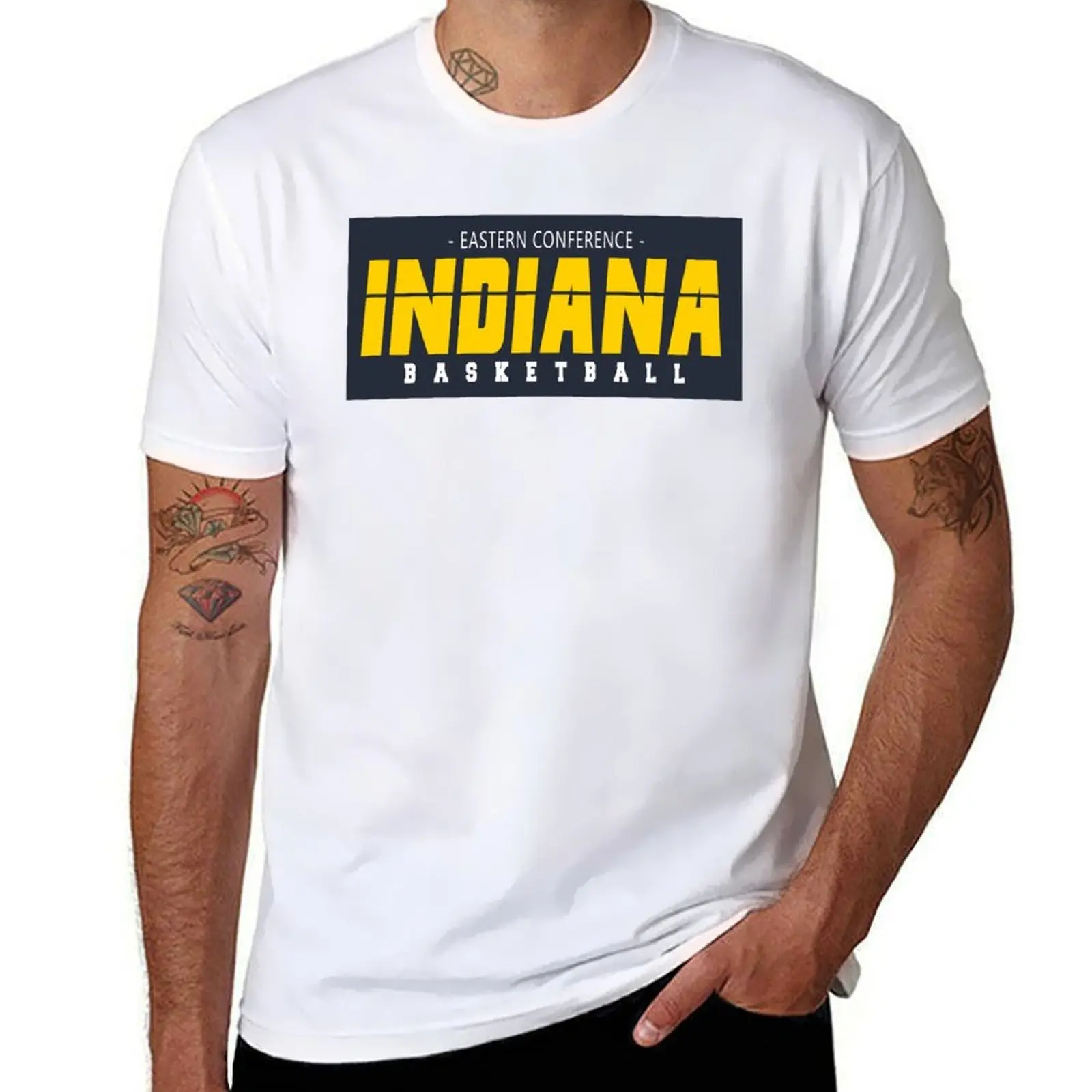

Indiana Basketball T-Shirt man t shirt heavy cotton graphic t shirts for man T-Shirt