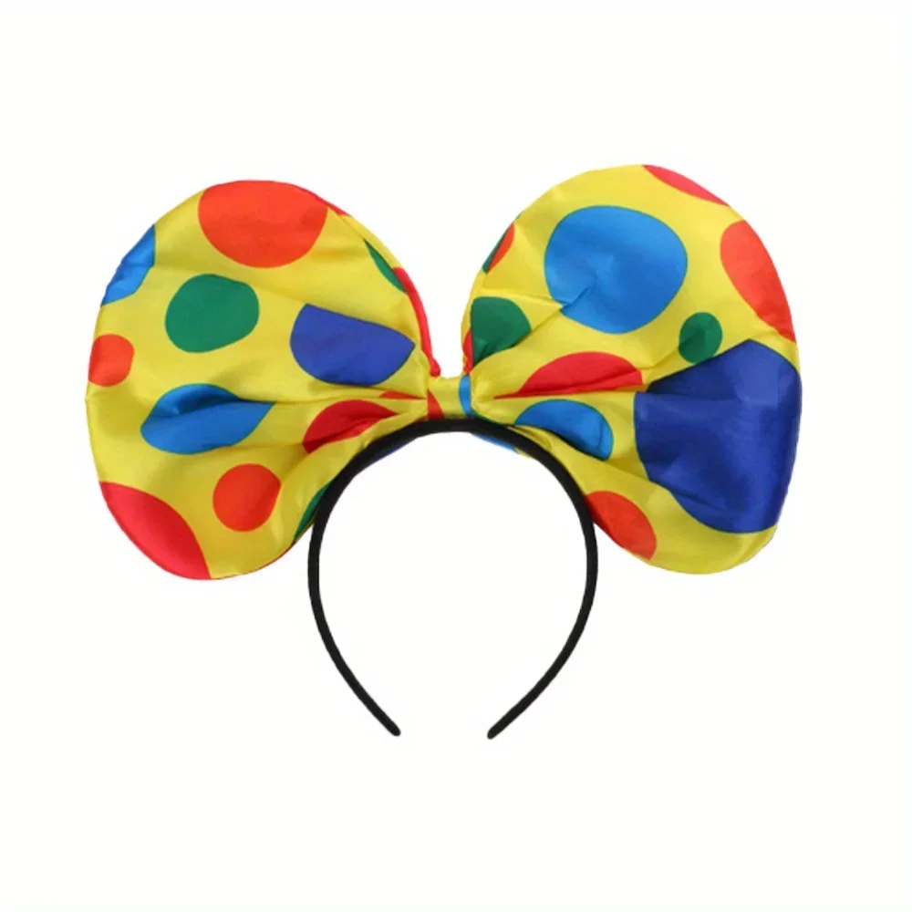 Clown Socks knee-high Socks Colorful Rainbow Garter Clown headband suitable for girls Halloween carnival circus stage costumes