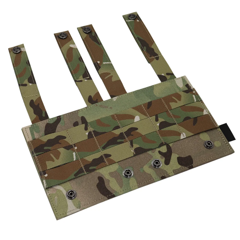 VULPO Tactical Vest Patch Molle Adapter Panel Hook&Loop Converter For Attching ID Patches EDC Tool Bag Pouch