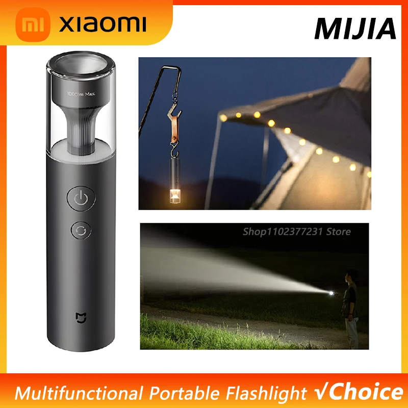 

Xiaomi Mijia Многофункциональный светодиодный фонарик с возможностью масштабирования, ультра яркий фонарик, оконный выключатель, резак для ремней безопасности, аварийное освещение