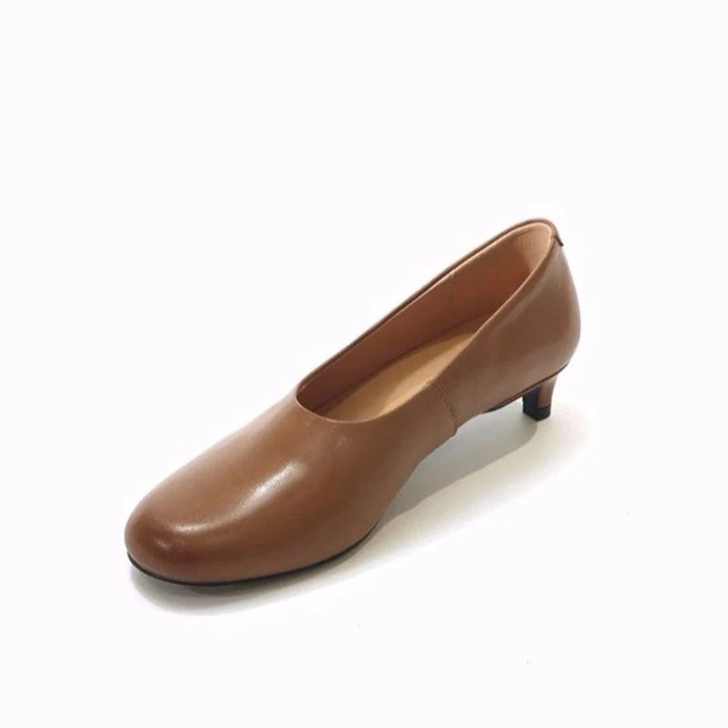 

Women High Heels Loafers Shoes Spring Brand Leather Shoes Woman 2026 Elegant Shallow Dress Shoes Office Pumps Casual Zapatos