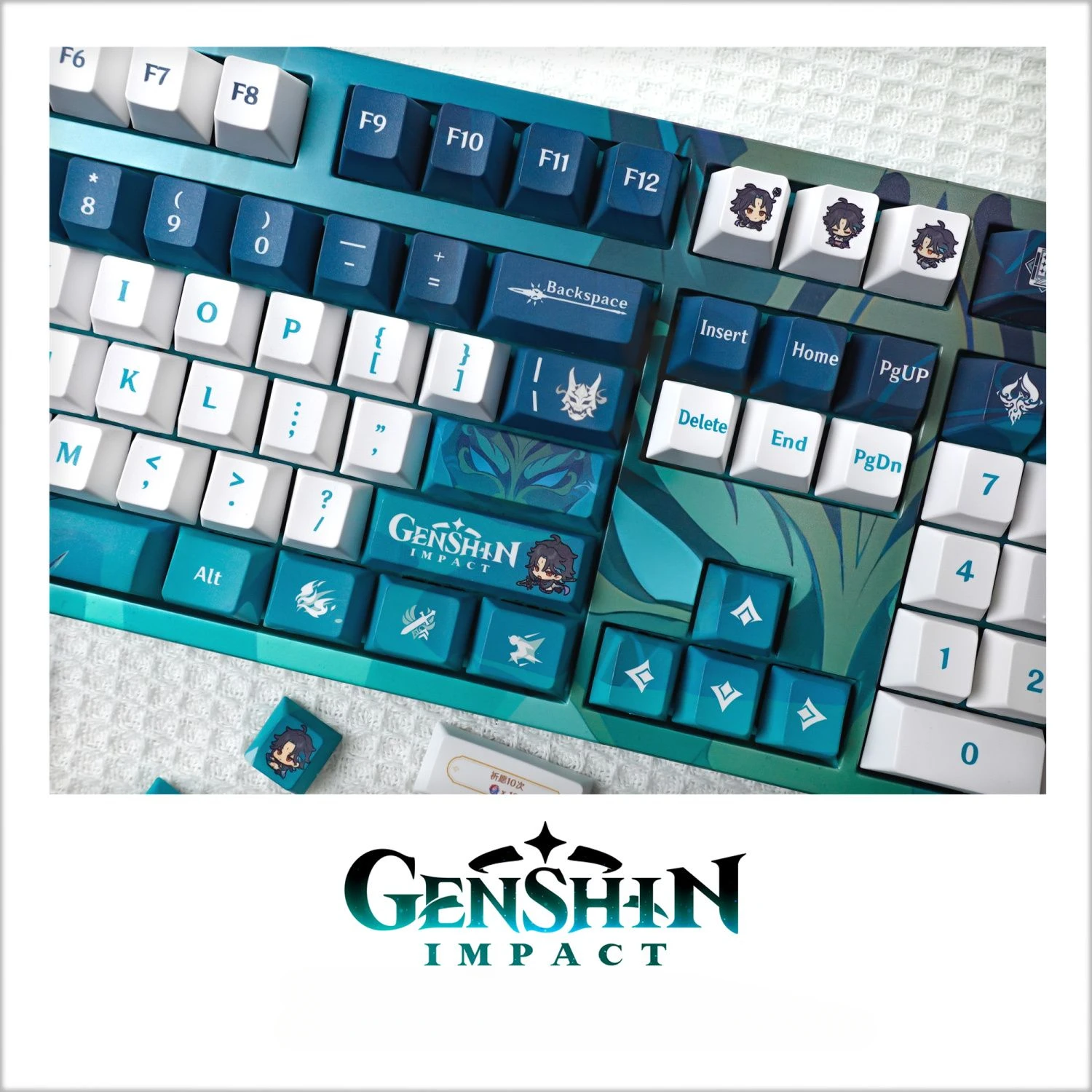 

Genshin Impact Mandrill 120 Keys Keycap PBT Sublimation Personalized Cherry Mechanical Wireless Keyboard DIY Game Keycaps