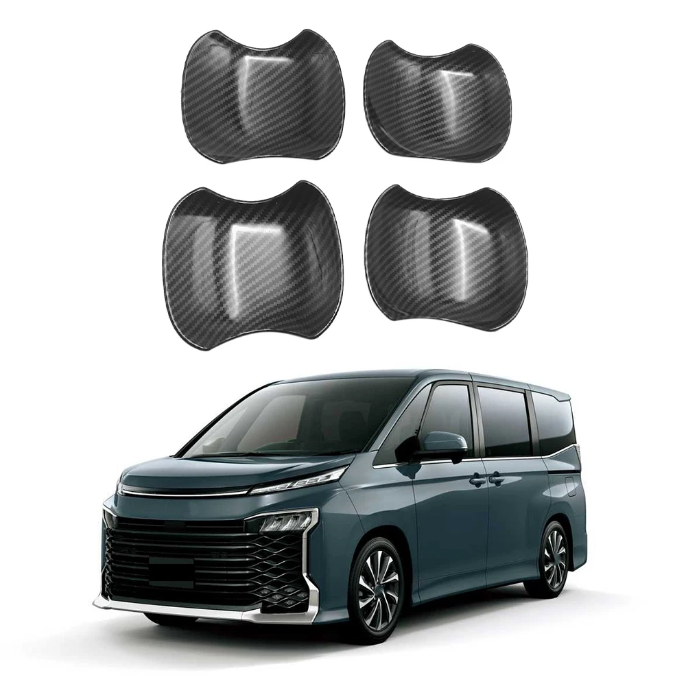 4PCS Carbon Fiber for Toyota Voxy Noah R90 2022 Car Door Bowl Decoration Cover Trim ABS