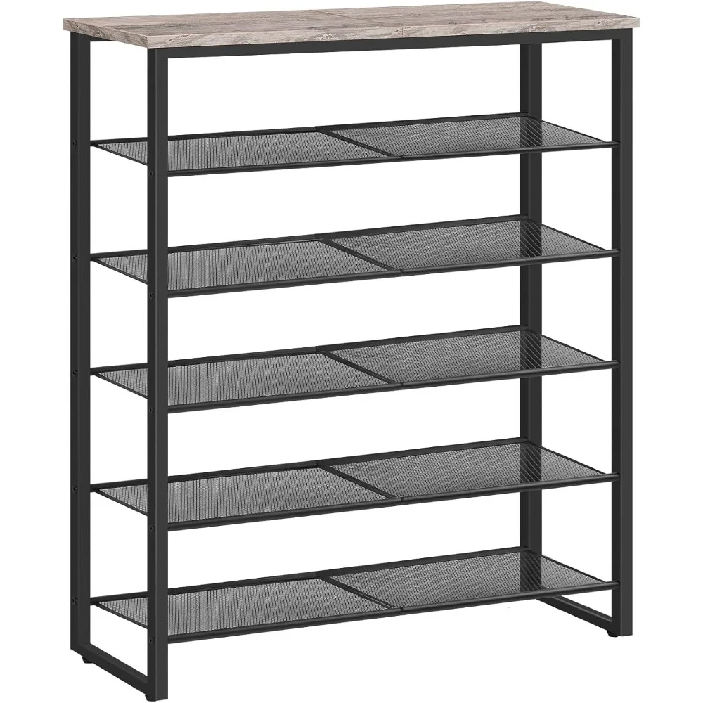 

Shoe Rack, 6-Tier Shoe Organizer, Large Capacity Shoe Storage Shelf, for Entryway, Closet, Hallway, Dorm Room, Industrial