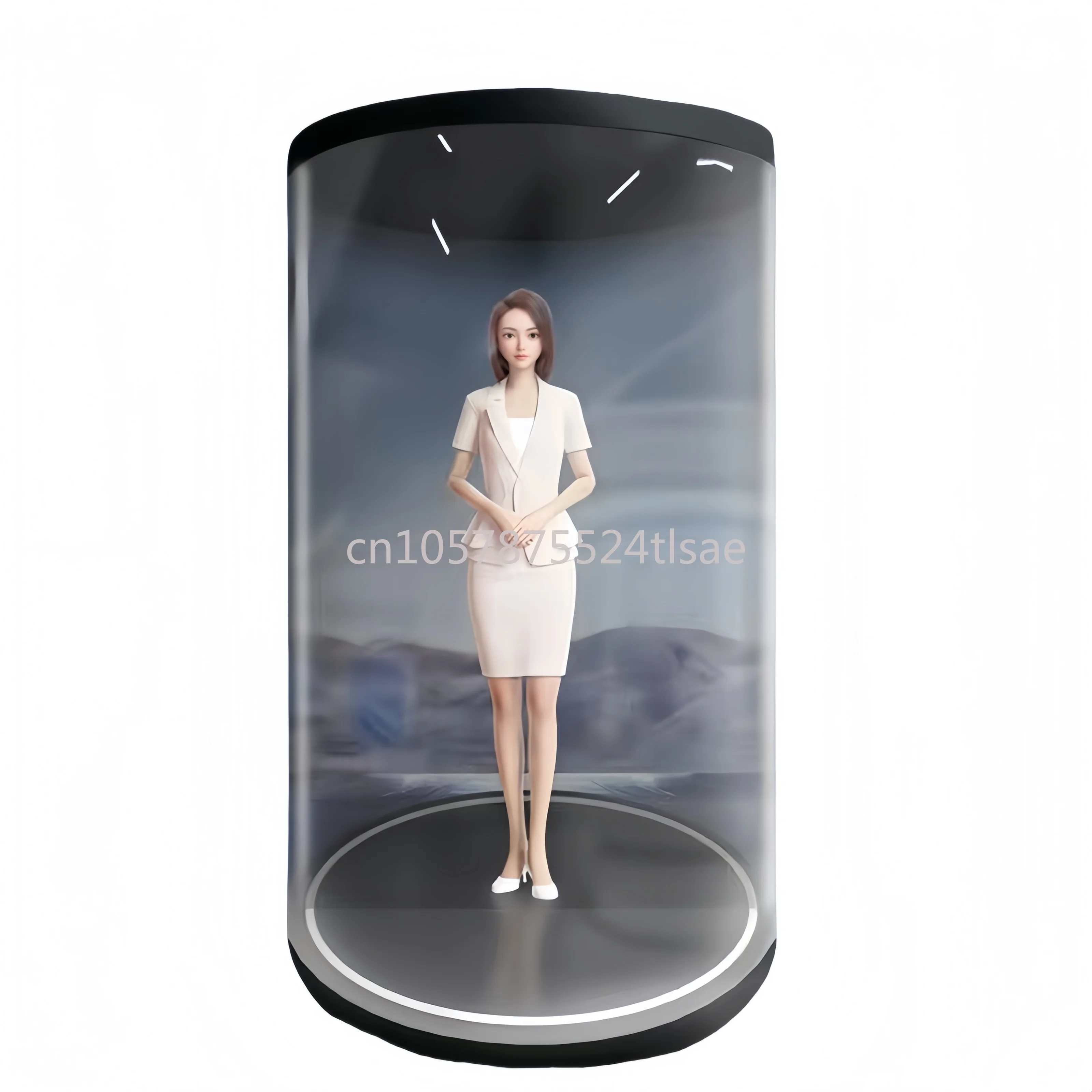 18.5-Inch 3D Holographic LCD Screen Interactive AI 3D Holographic Digital Human Body Signage Advertising Signage