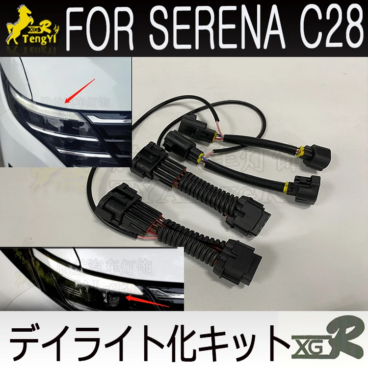 

XGR led daytime lamp kit drl cable accessory drl kit for serena C28 2023 2024