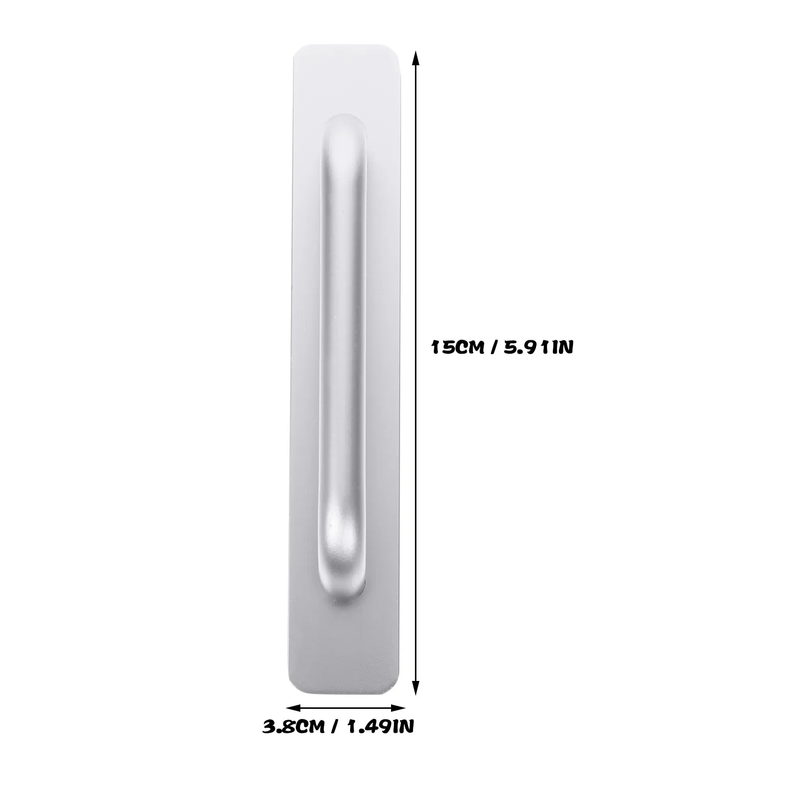 2Pcs Aluminum Alloy Door Handle for Sliding Doors Windows Cabinets Wardrobes Barn Doors Furniture Drawer Pulls Easy Install