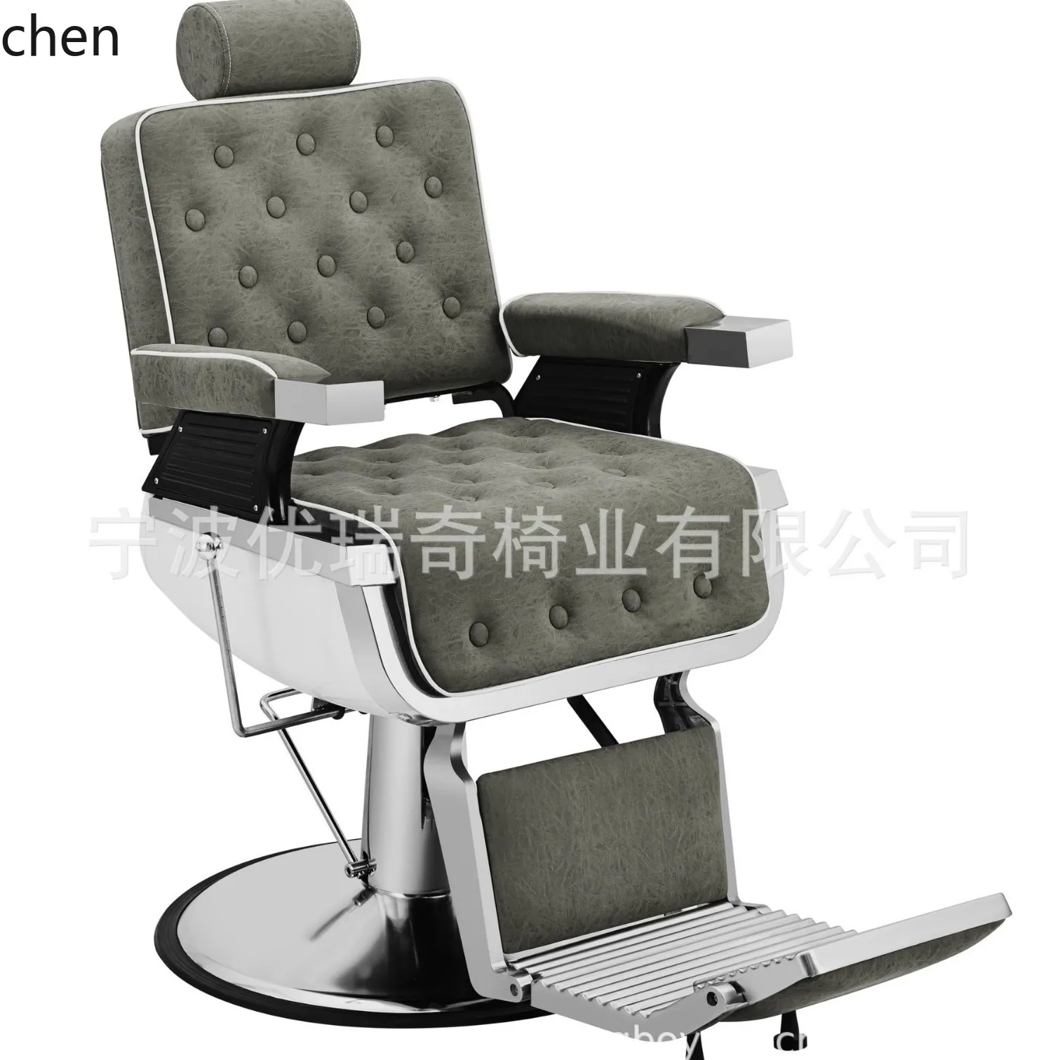 YFY  Metal Barber Chair Reclining Men's Oil Head Barber Chair Salon