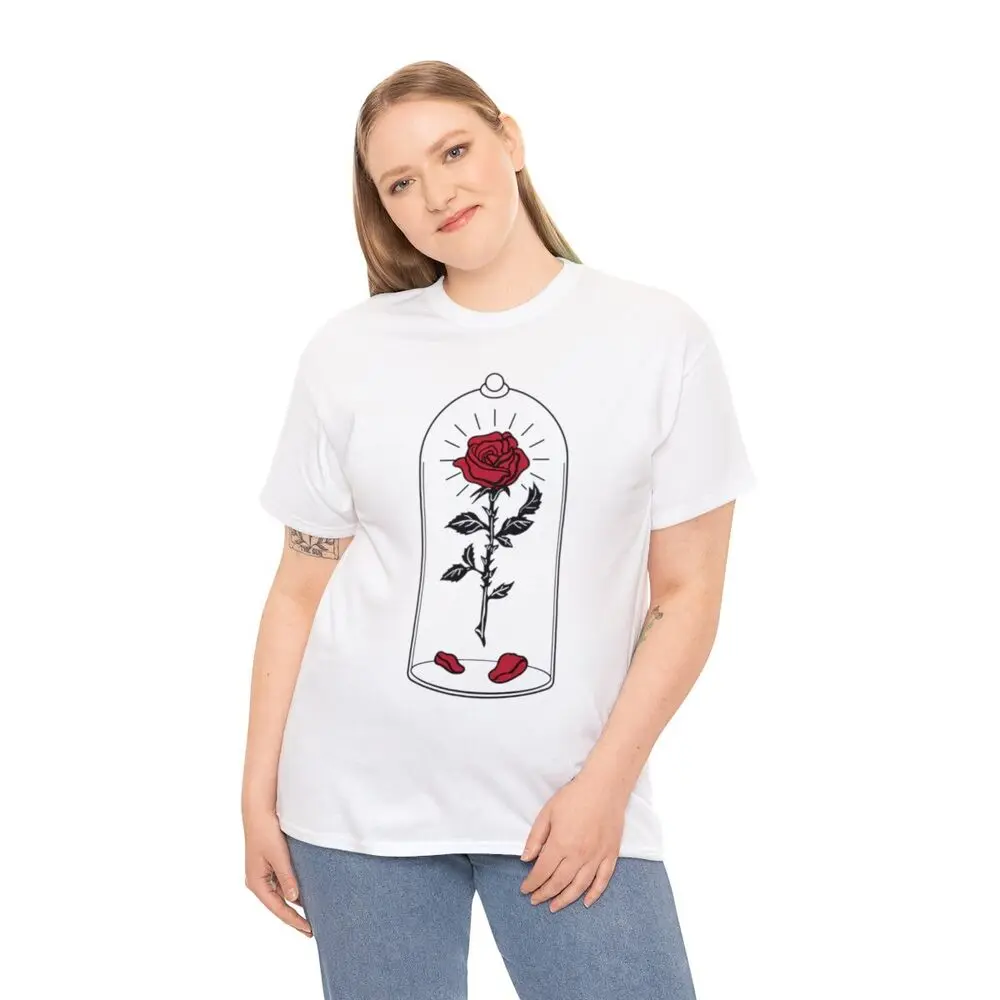 Enchanted Rose Anime Graphic T-shirts For Men Clothing Women Tees High Quality 100%Cotton Short Sleeve