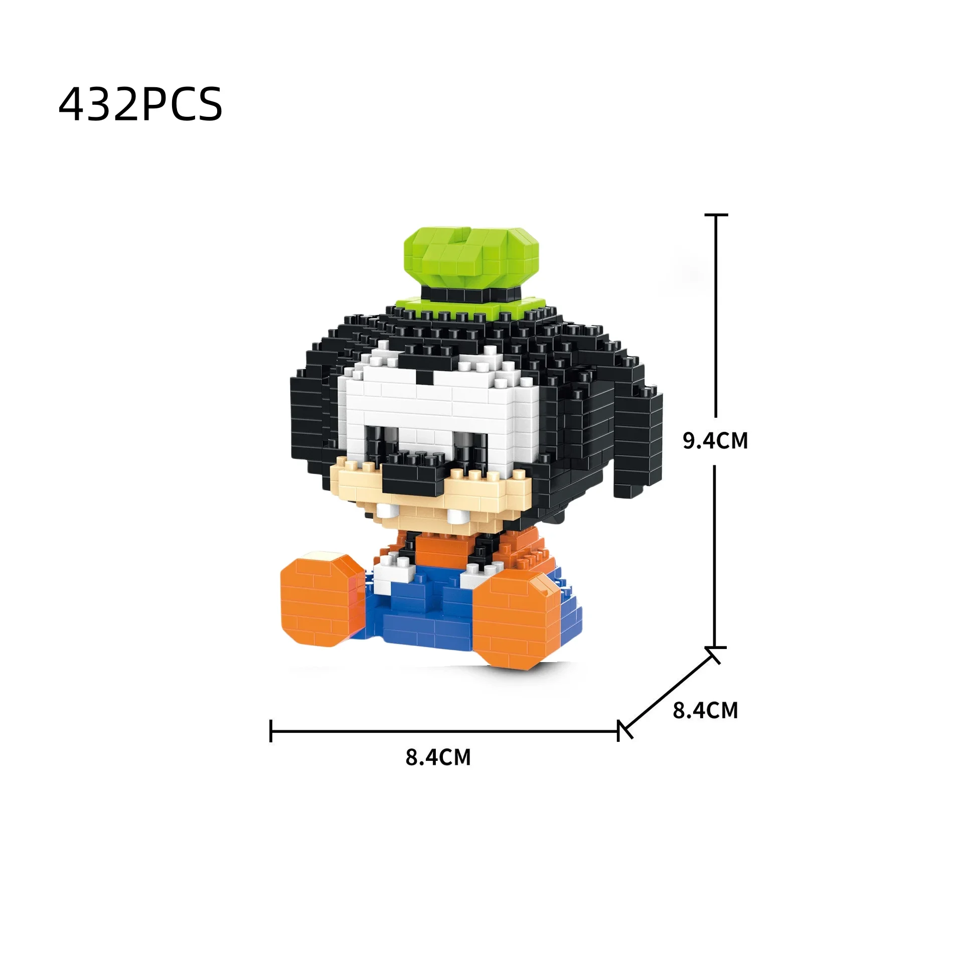 Cute particle building blocks toys Mickey Minnie Mickey Mouse building blocks assembly toys birthday gifts Halloween Christmas - view 6