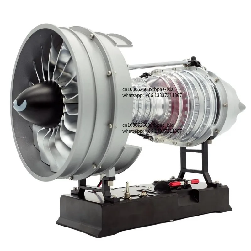 30CM High Quality Turbofan Engine Model Mechanical Teaching Tool Creative Desktop Ornament for Collection Birthday Festival Gift