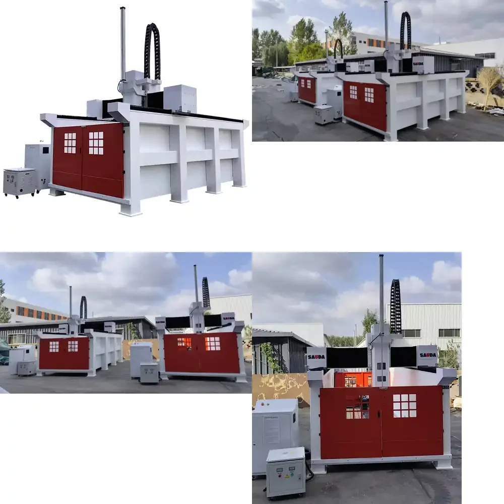 High-efficiency 5-axis CNC Foam Cutting/engraving Machine for High-precision 3D Processing of EPS Molds.