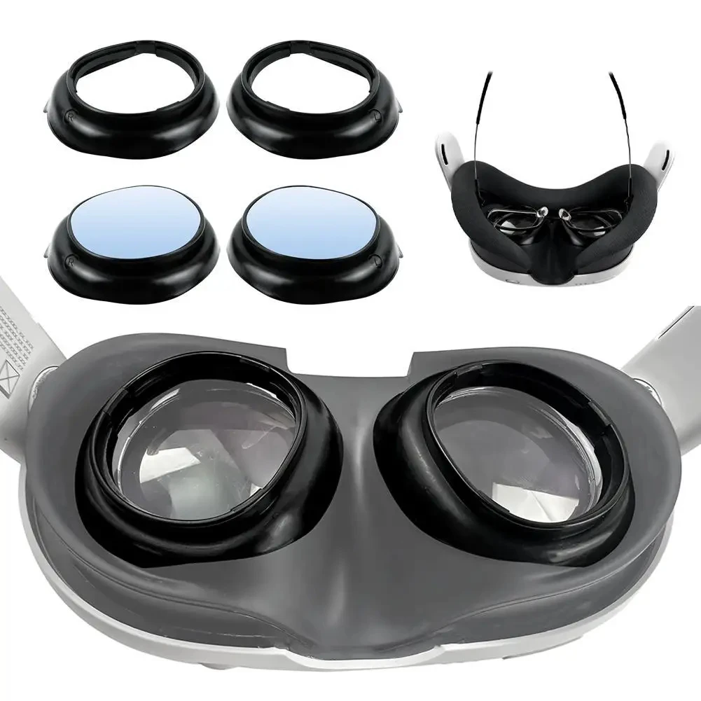Lens Protective Cover Frame Anti-blue Lens Anti-Scratch Insert VR Lens Protector Frame for Meta Quest 3 Accessories