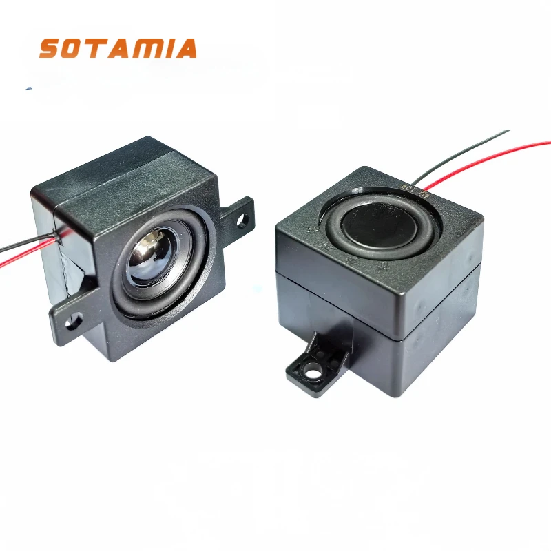 SOTAMIA 2PCS 51MM Waterproof Cavity Speaker IP68 4 Ohm 10W with Vibration Board, Strong Bass for Smart Electric Vehicles