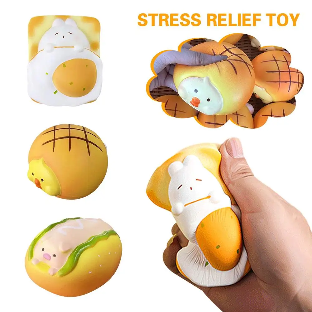 

Cute Slow Rising Squeeze Squishies Toy Stress Relief Gift Toys Ball Squeeze Toys Stress Animal Toys Fidget Food K2y3