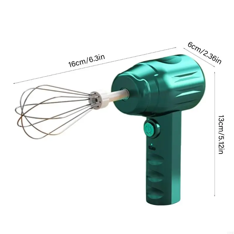 U0DEポータブル電動泡立てUSB充電ハンドヘルドミキサーエッグ鞭打ちクリームと卵ホワイトキッチンツール