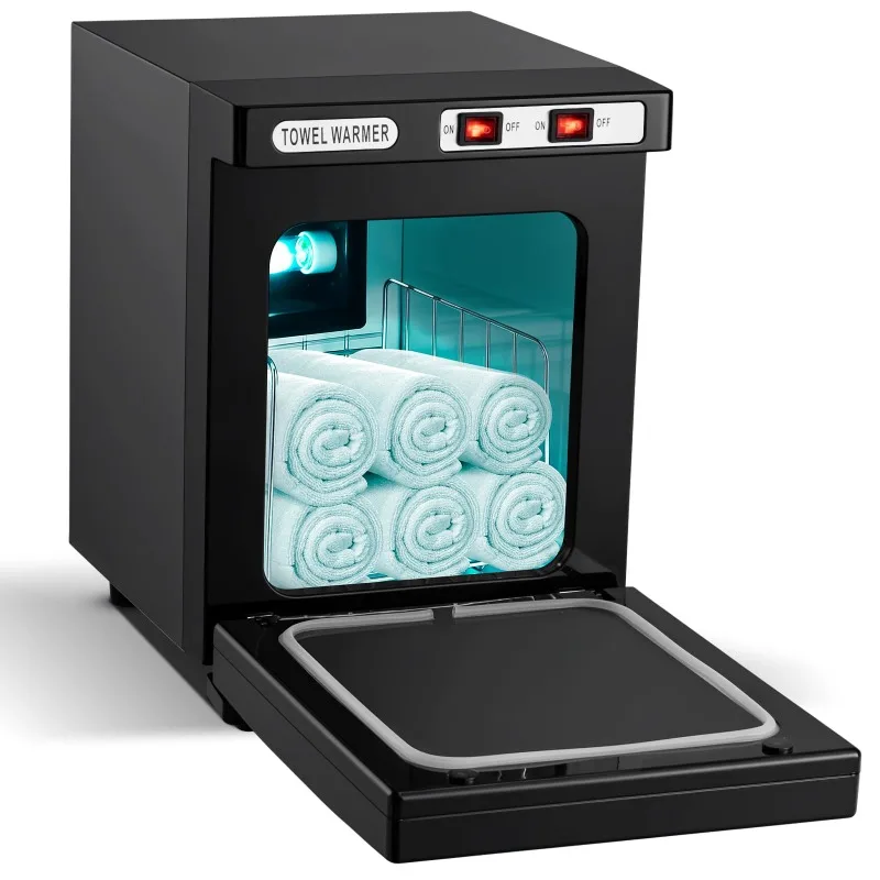 Commercial salon desktop stainless steel towel steamer automatic temperature and humidity control 2-speed steam