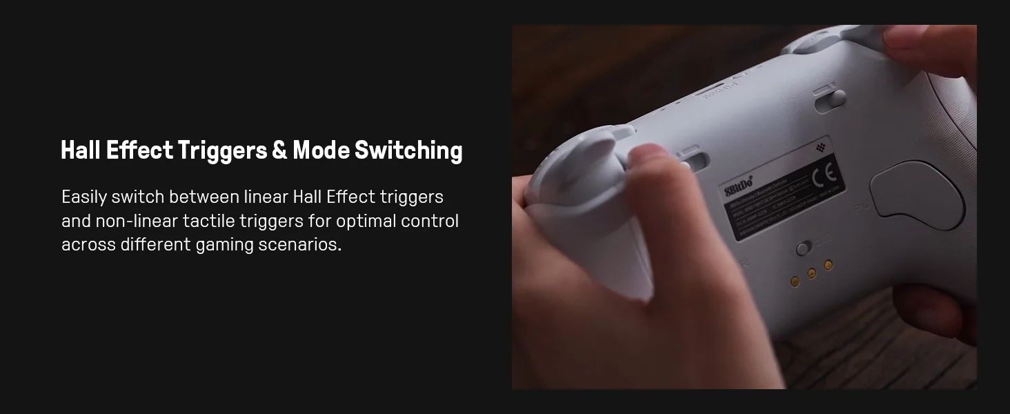 8BitDo Ultimate 2 Bluetooth-Controller, kabelloses Gamepad für Nintendo Switch und Switch 2, mit TMR-Joystick für Windows – Detail 6