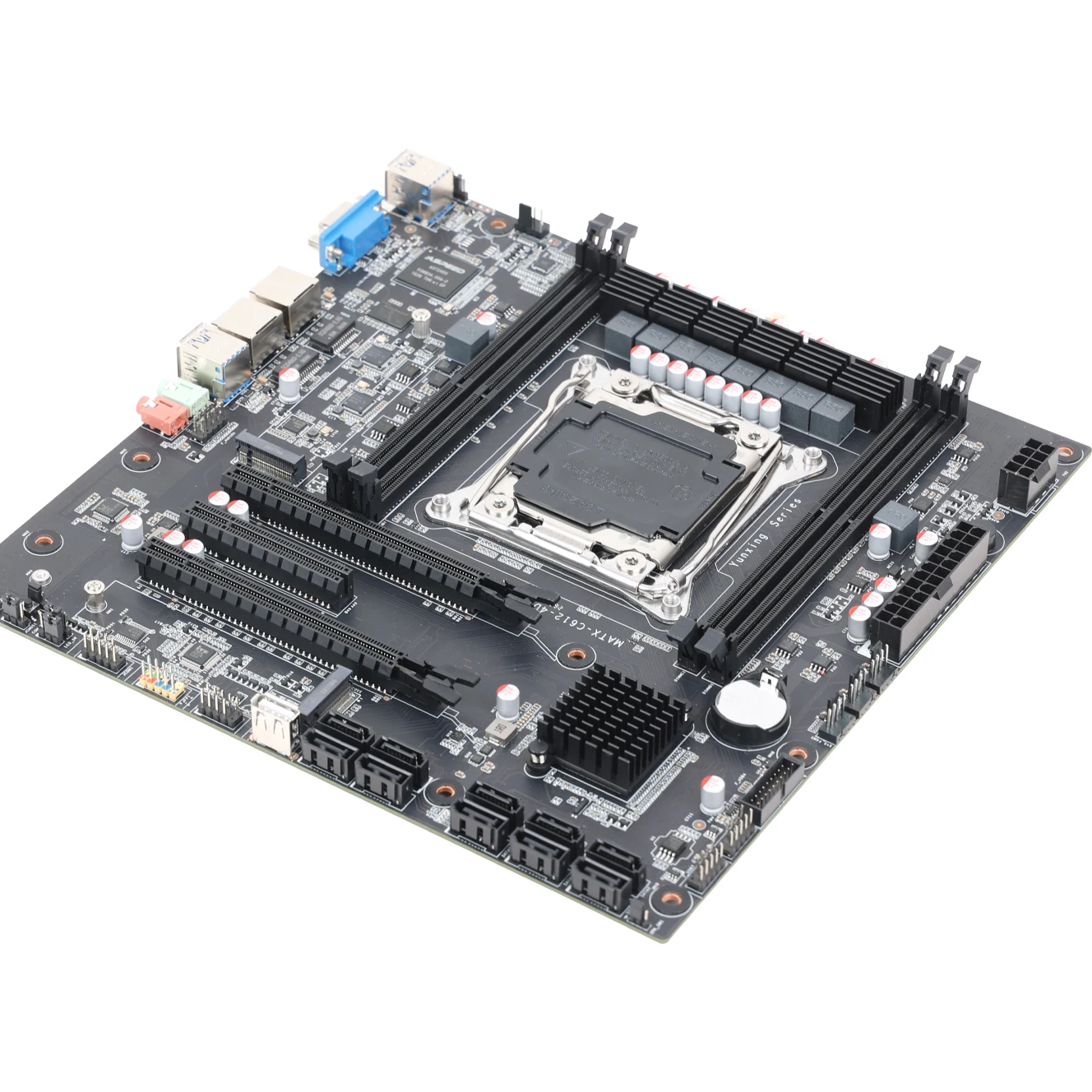 YXC612-4D4 Server Motherboard C612 LGA2011-3 Xeon E5 V3 V4 DDR4 ECC RECC 256GB 10 SATA3.0 Dual 2.5G LAN 2x M.2 NVMe Kit