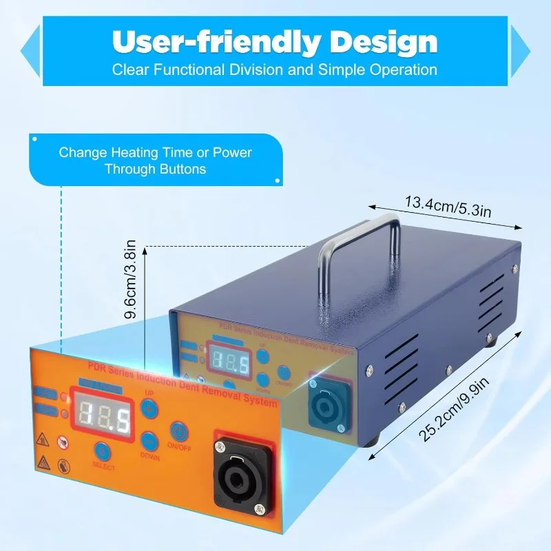 Car Paintless Dent Box Repair, 1380W Suitcase Tool Magnetic Induction Auto Body  Machine Suitable for Auto Repair Shops