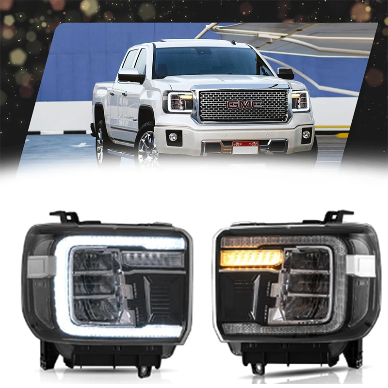 

Headlights Waterproof for GMC SIERRA 1500 14-18/SIERRA 2500HD 3500HD 15-19 HEADLIGHTS Car Accessories