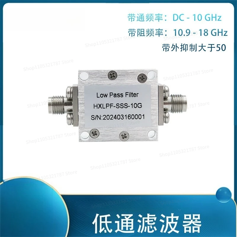 DC-10GHz RF Microwave Low Pass Filter SMA Stainless Steel Female