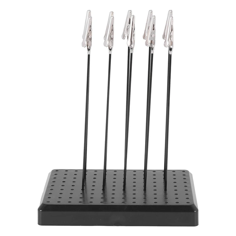 

MYMF-9 X 14 Holes Painting Stand Base With 10Pcs Metal Alligator Clip Stick Modeling Tool Set Toys Hobbies Accessories