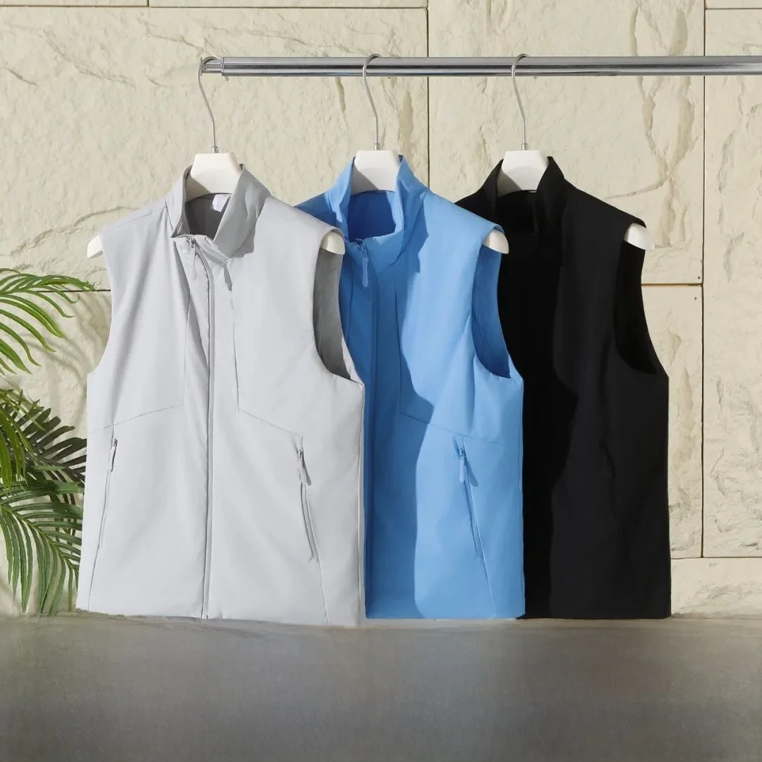 

На открытом воздухе, профессиональный 3D-пошив, водостойкая технология, теплая мужская многослойная жилетка с воротником-стойкой, подходит для молнии...