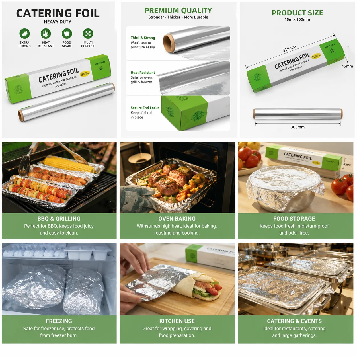 Heavy Duty Aluminium Foil Roll - Foods X ulasan dan harga