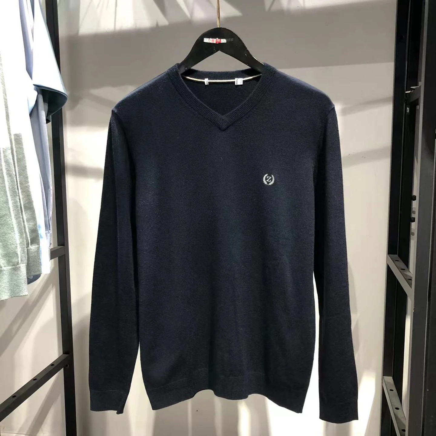 

JJ Home Men's Casual Knitted Sweater Wool Blend Thi V-Ne Soft Comfortable Breathable Autumn Winter Faion Brand M Gar...